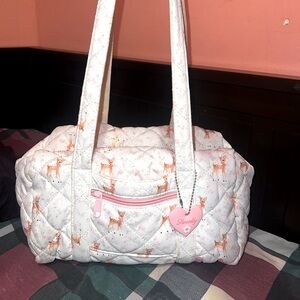 Coquette quilted shoulder bag